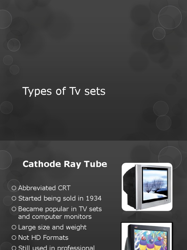 Types of TV Sets Explained | PDF | Technology & Engineering