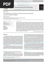 Tha Canadian War On Drugs, Structural Violence and Treatment of Black Canadians