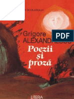 Alexandrescu Grigore - Poezii Si Proza (Tabel Crono)