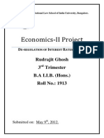 Economics-II Project: Rudrajit Ghosh 3 Trimester B.A LLB. (Hons.) Roll No.: 1913