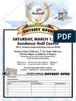 4th Annual Odyssey Golf Tourament Flyer Pg1