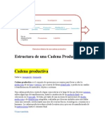 Estructura de Una Cadena Productiva