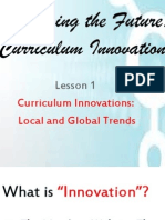 Curriculum Innovations in The Philippines (Local and National)