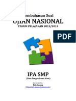 Download Pembahasan Soal UN IPA SMP 2013 by dianasari SN204126707 doc pdf