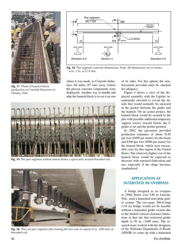 Haunched Steel Girders in Bridge Design | PDF | Technology & Engineering