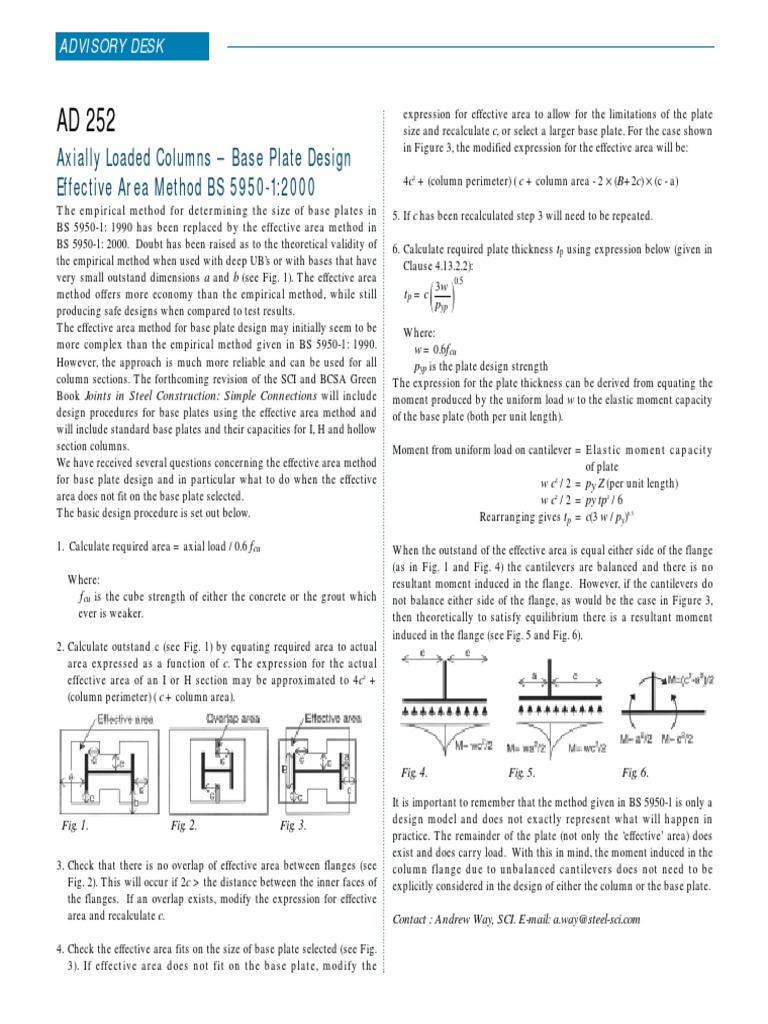 29 Awesome Base plate design example bs 5950 for Kindergarten