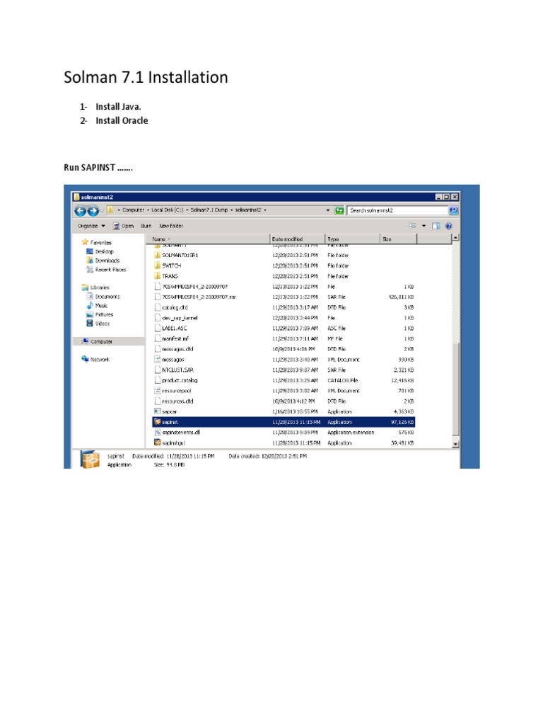 Solman Installation | PDF