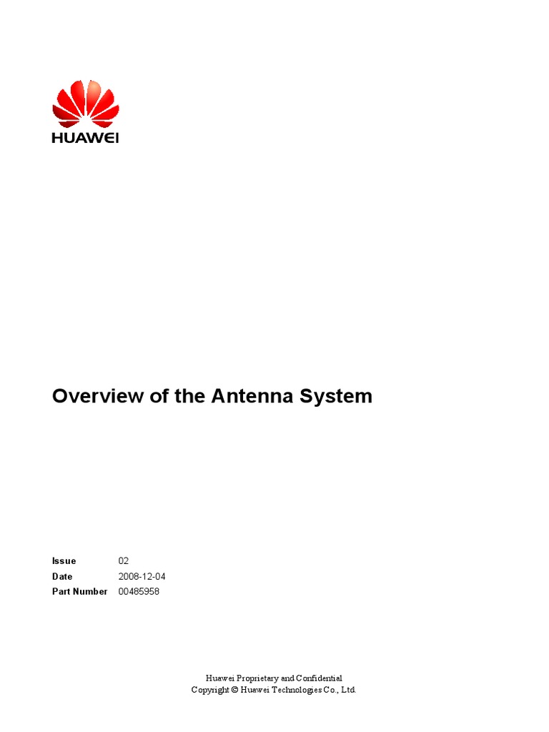 Overview of The Antenna System | PDF | Radio | Transmitter