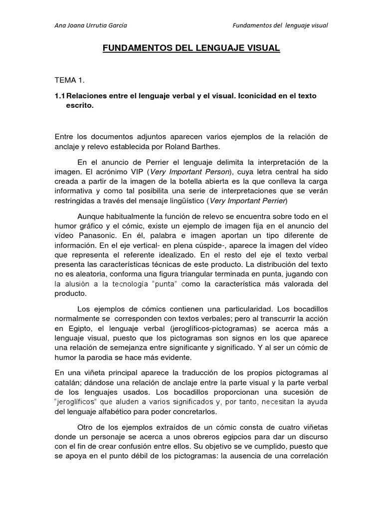 Fundamentos Del Lenguaje Visual | PDF | Imagen | Cómics