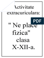 Activitate Extracuriculara