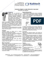 Manual Termometru Infrarosu Fara Contact Gm300