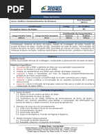 Plano Disciplina Banco Dados