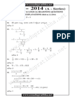 (A - Series) : Arithmetic & Logical Reasoning Questions With Explanations