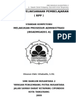 RPP Melakukan Prosedur Administrasi