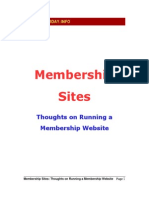 Membership Sites: Thoughts On Running A Membership Website