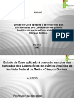 Estudo de Caso Corrosao APRESENTAÇÂO