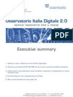 Osservatorio Italia Digitale 2.0 testo integrale del Rapporto