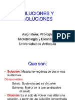 Diluciones y soluciones microbiológicas