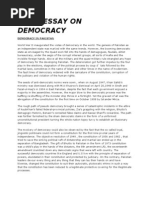 Essay On Democracy