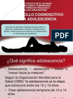 Desarrollo Cognoscitivo Adolescente