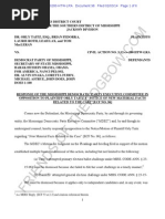 2014-02-03 ECF 98 - Taitz v MSDPM - Response in Opposition to Taitz Notice of New Material Facts