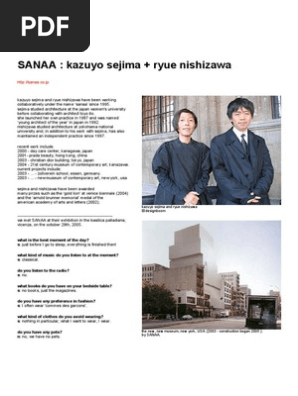 Sanaa PDF | PDF | Art Media | Library And Museum
