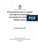 El conocimiento local en la gestión del riesgo de inundaciones