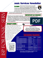 Is P Forensic Services Newsletter Summer 2009