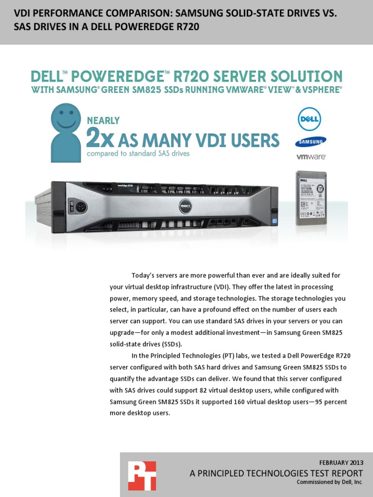 VDI Performance: SSDs vs. SAS Drives | PDF | Solid State Drive ...