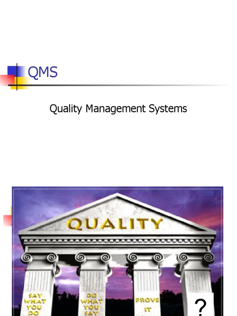 Quality Management Systems Overview | PDF | Quality Management System ...