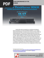 VMmark virtualization performance of the Lenovo ThinkServer RD630
