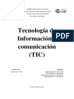 Tecnologías de La Información y Comunicación