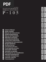 Download Manual Yamaha P105 by Antonio Simn SN204296224 doc pdf