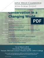 Sixth-Form Conservation Event at Cambridge University