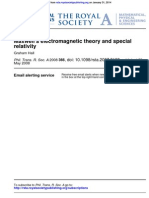 Hall, Graham - 2008 - Maxwell Electromagnetic Theory and Special Relativity