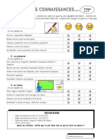 6emeseq1 - Bilan Des Connaissances Revisions