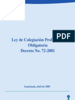 LEY DE COLEGIACION PROFESIONAL
