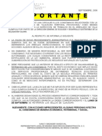 I Mportante: "Precautoria", Debido A La Inspección de Trabajos en El Arbolado de Villa