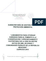 Convocatoria UMA 2014 Semarnat 3 Lineamientos