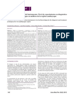 Validación y Desarrollo Del Instrumento Nivel de Conocimientos en Diagnóstico