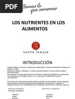 Los Nutrientes en Los Alimentos