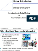 Lecture Notes For Chapter 1 Introduction To Data Mining: by Tan, Steinbach, Kumar