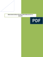 PROCESOS EXTRACTIVOS E INDUSTRIALES EN LA REGIÓN DE AREQUIPA