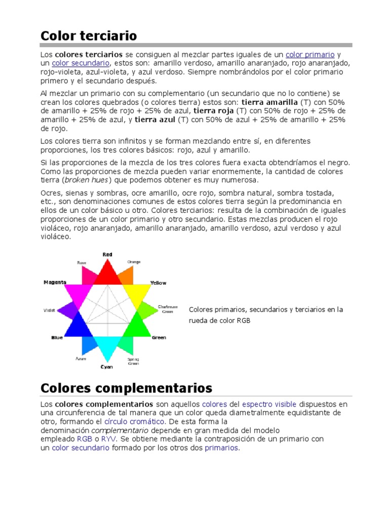 Color Terciario | PDF | Color | Gráficos de computadora