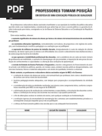 Abaixo Assinado ano letivo 2013 2014