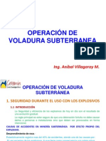 Operacion de Voladura Subterranea