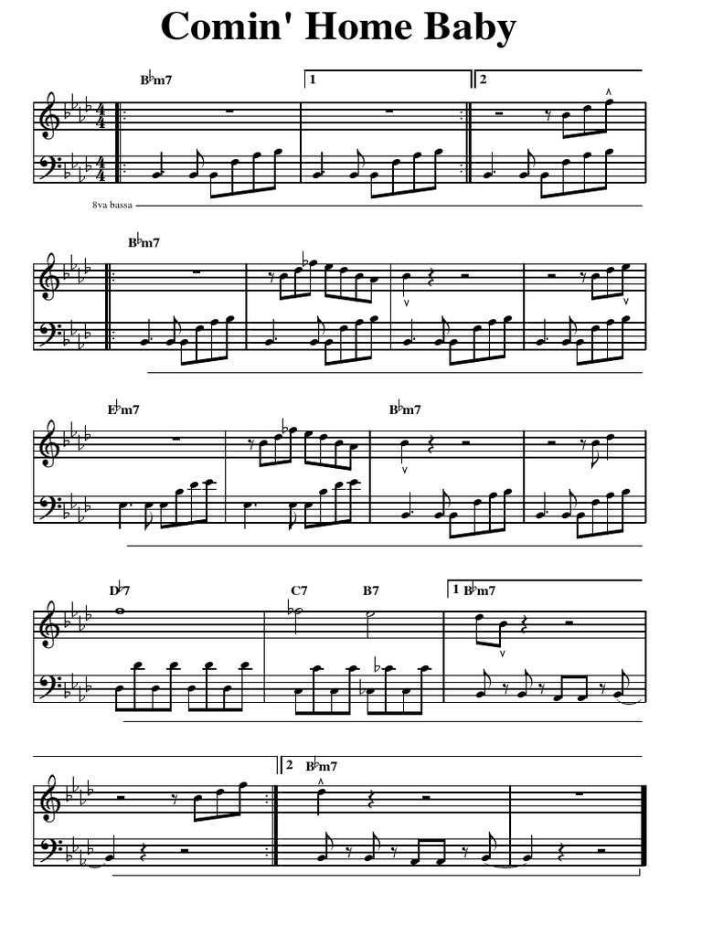 Comin' Home Baby lead + bass