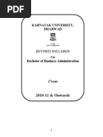 Download BBA Syllabus Revised - 2010 - KUD by MALLIKARJUN SN204471574 doc pdf