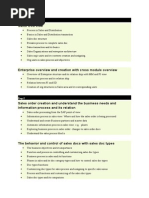 Sap SD Topics