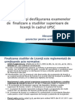 Seminar Examen de Licenta